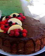 Шоколадно-вишневый торт