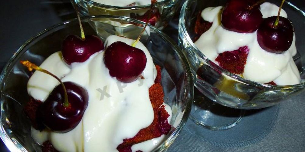 Как приготовить шоколадный панчо с вишней