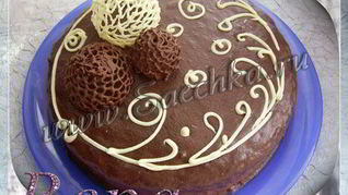 Рецепт Шоколадный торт с брусничным суфле