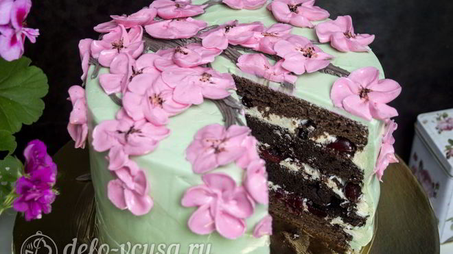 Рецепт Шоколадный торт с вишней