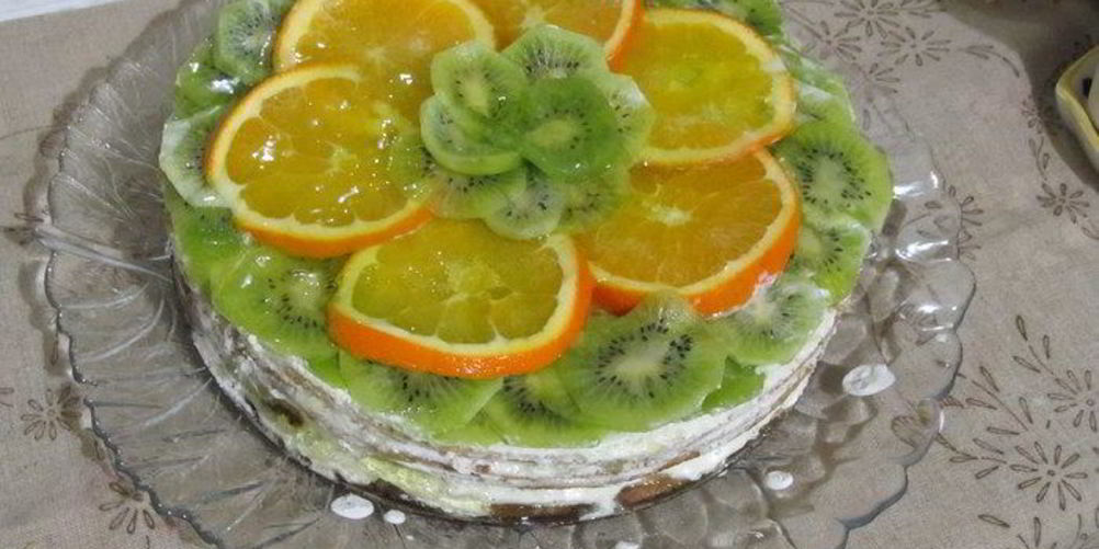 Как приготовить солнечный торт фрукты в желе