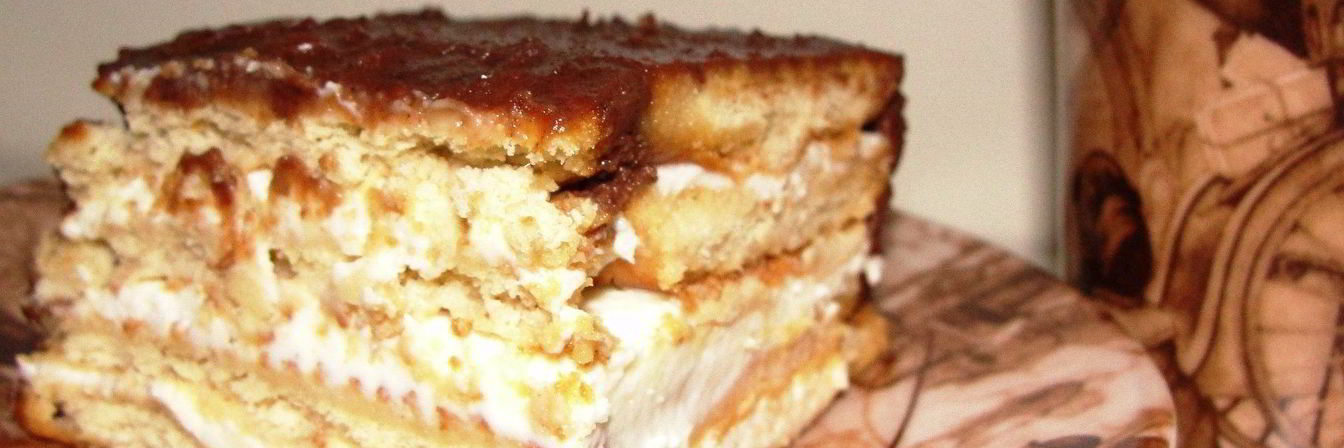 Рецепт Торт без выпечки из печенья