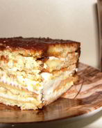 Торт без выпечки из печенья