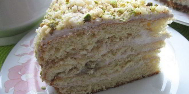 Рецепт торт бисквитный со сливочно-фруктовым кремом хрустальная донна