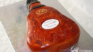 Рецепт Торт Бутылка Hennessy