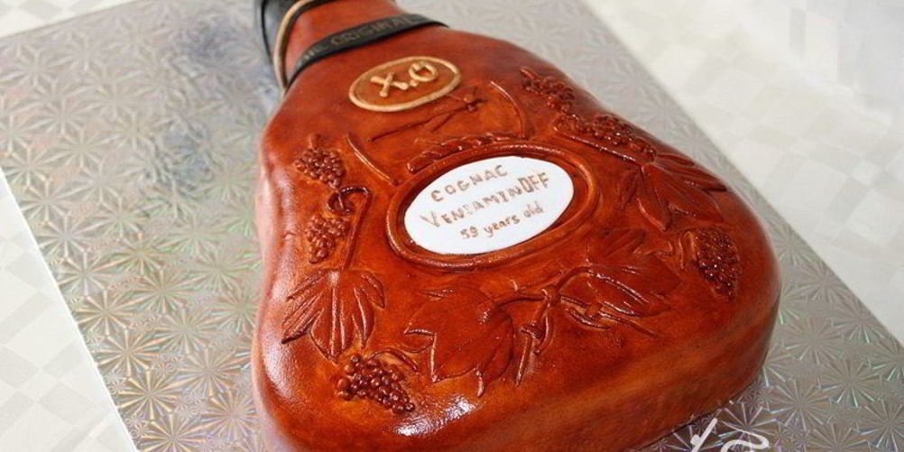Как приготовить торт бутылка hennessy