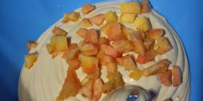 Рецепт торт чернично-персиковое суфле