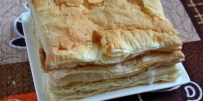 Рецепт торт из слоеного бездрожжевого теста