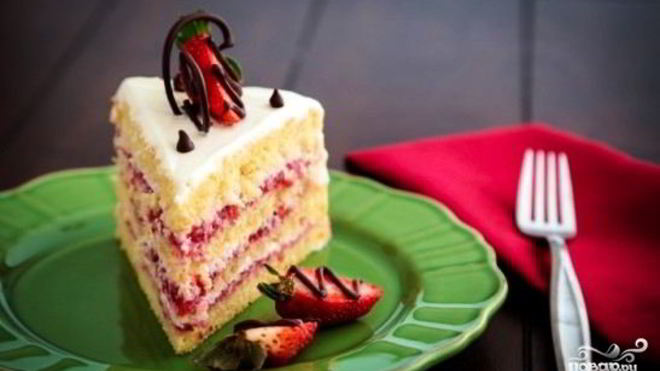 Рецепт Торт Клубничка