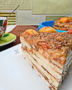 Торт Минутка на сковороде без выпечки