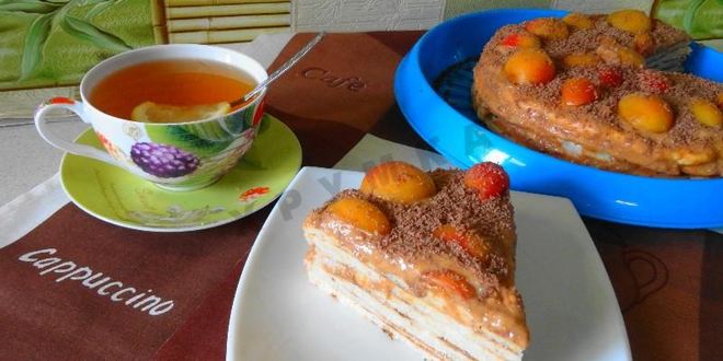 Рецепт торт минутка на сковороде без выпечки