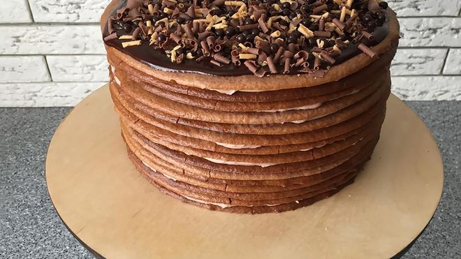 Рецепт Торт молочная девочка шоколадный