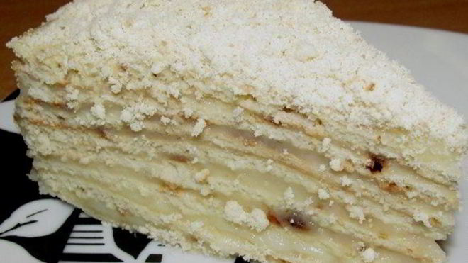 Рецепт Торт на сковороде с заварным кремом