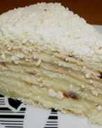 Торт на сковороде с заварным кремом