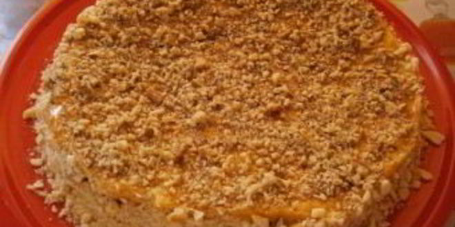 Рецепт торт на сковороде со сгущенкой