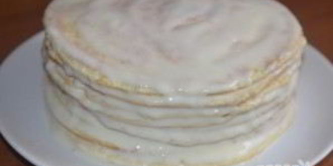 Рецепт торт на сковороде со сметаной