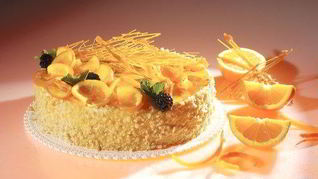 Рецепт Торт с грецкими орехами и апельсинами