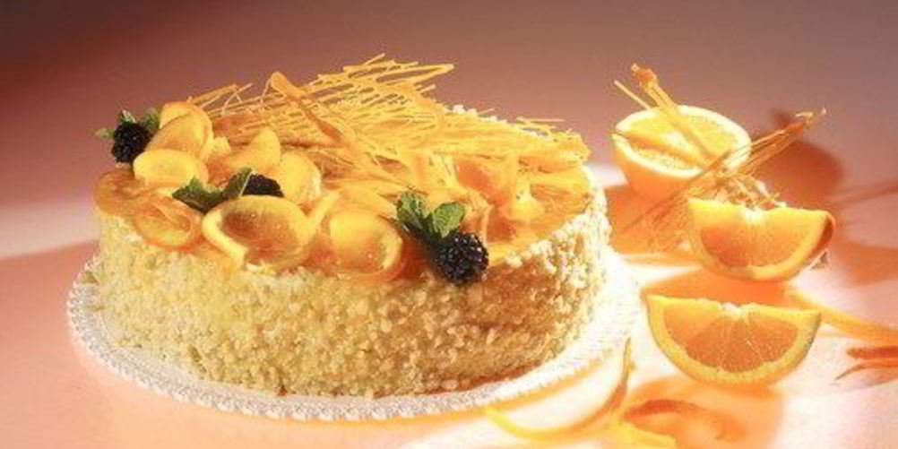 Как приготовить торт с грецкими орехами и апельсинами