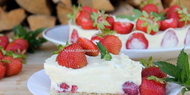 Рецепт торт с клубникой
