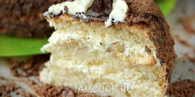 Рецепт торт с кокосовым кремом и бананами обезьяна