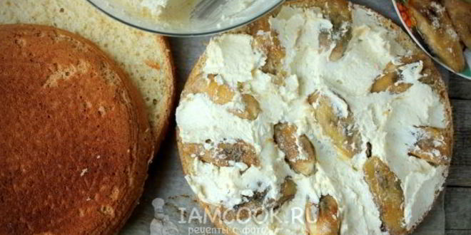 Рецепт торт с кокосовым кремом и бананами обезьяна