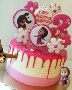 Торт с пряниками маша и медведь