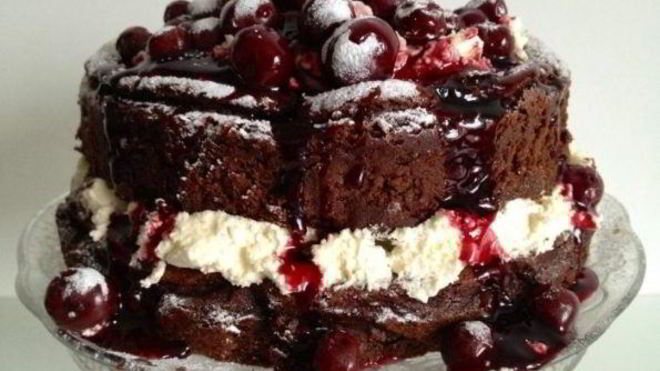 Рецепт Торт с вишней и сметаной