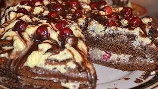 Рецепт Торт Вишневый поцелуй