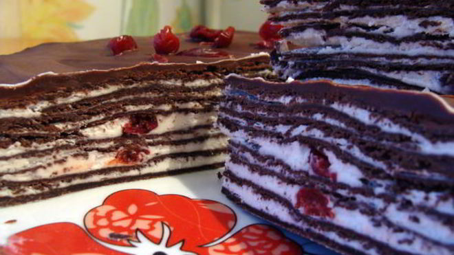 Рецепт Торт Эксперимент из черемуховой муки