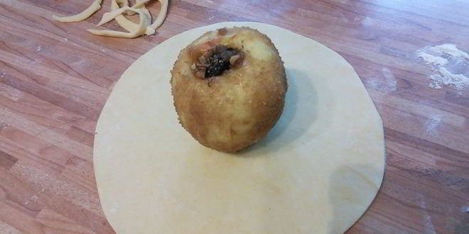 Рецепт яблоки в тесте с сюрпризом