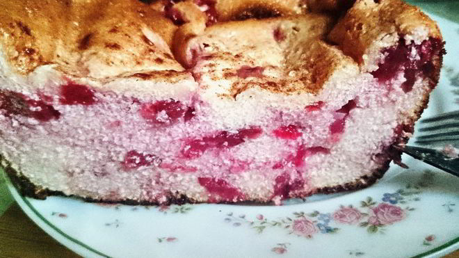 Рецепт Белковая творожная запеканка с ягодами