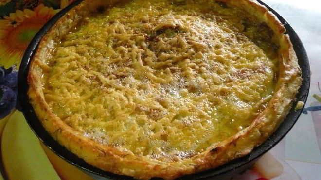 Рецепт Картофельная запеканка с грибами в духовке