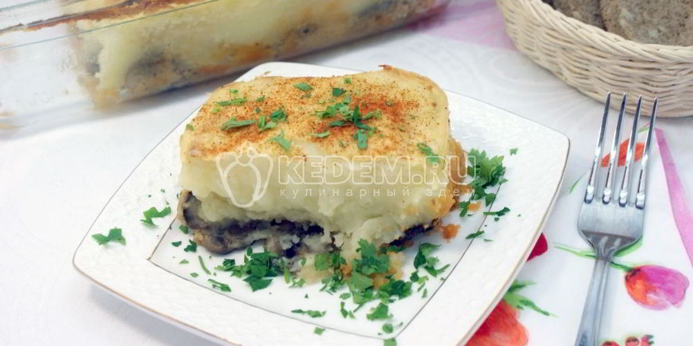Как приготовить картофельная запеканка с грибами