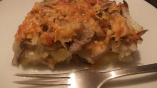 Рецепт Картофельная запеканка с курицей и грибами