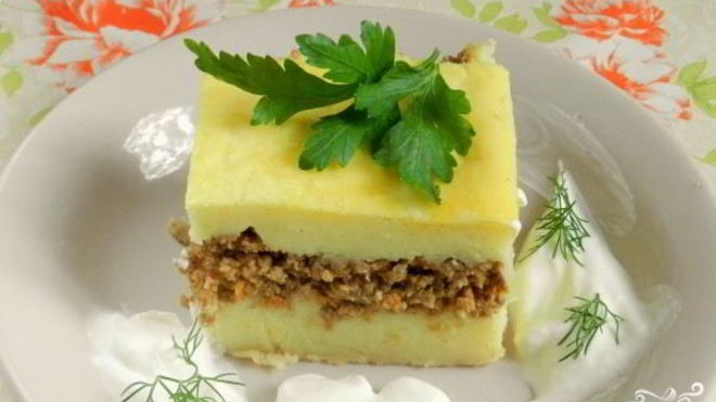 Рецепт Картофельная запеканка с морковью и луком