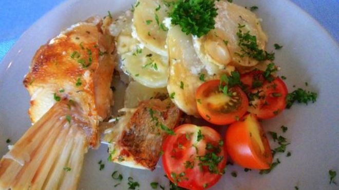 Рецепт Картофельная запеканка с судаком