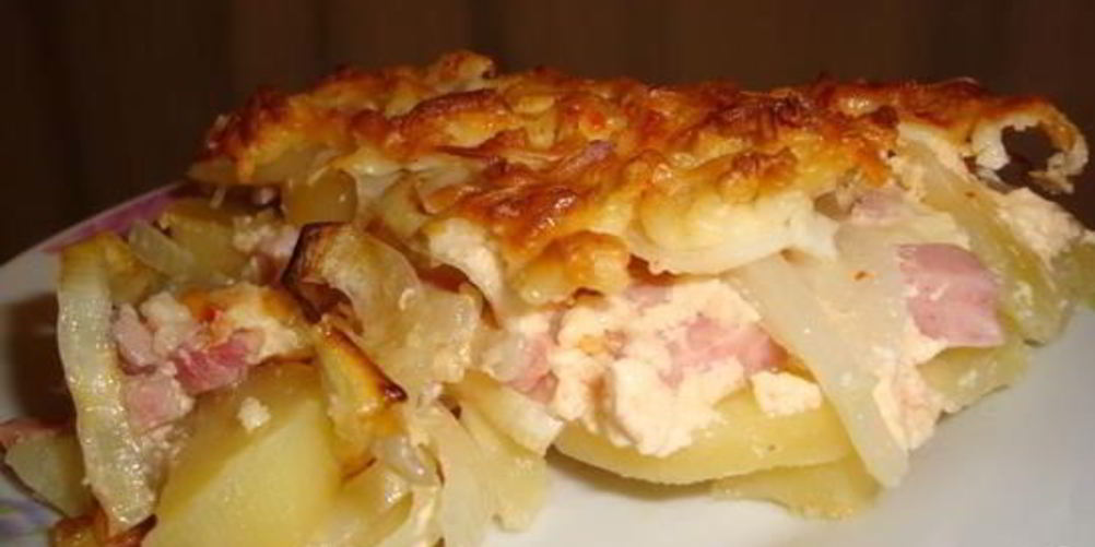 Рецепт картофельная запеканка с грибами и чесноком