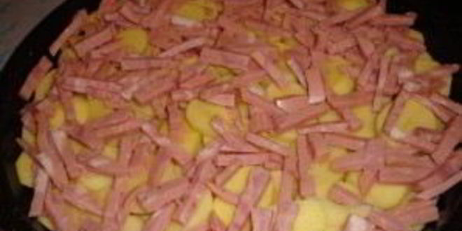 Рецепт картофельная запеканка с ветчиной