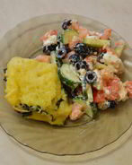 Картофельная запеканка со шпинатом