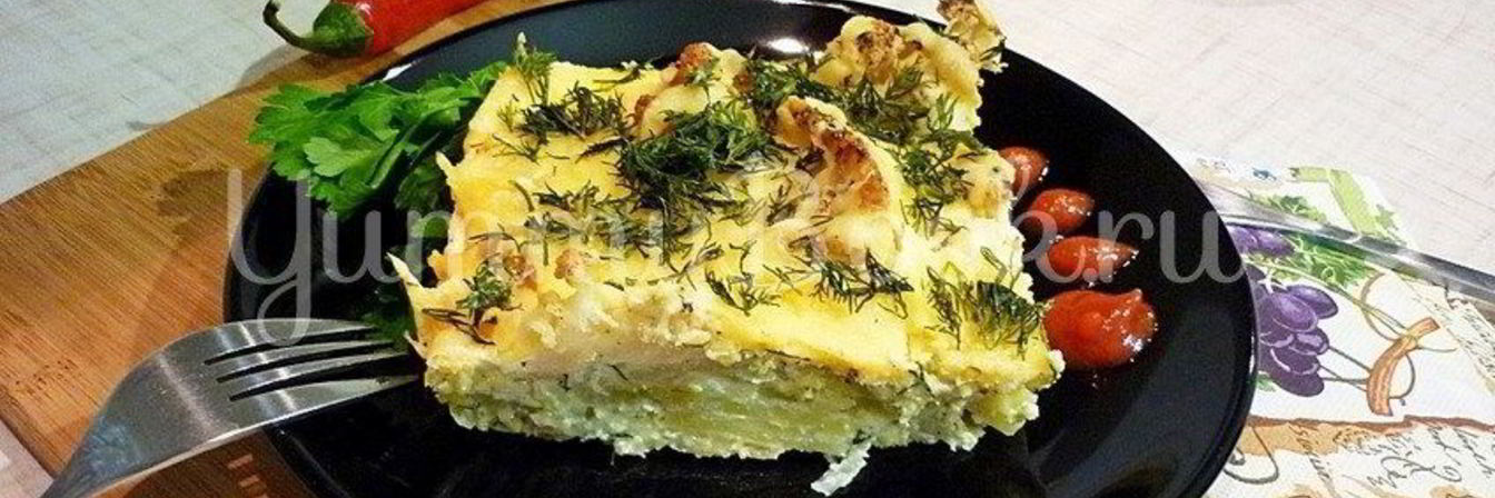 Рецепт Нежная запеканка из картофеля и цветной капусты