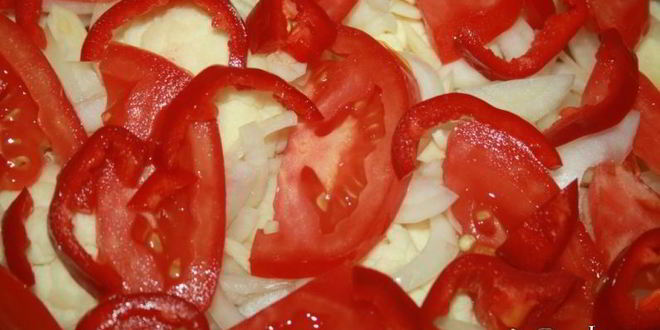 Рецепт овощная запеканка с цветной капустой, сладким перцем и помидорами