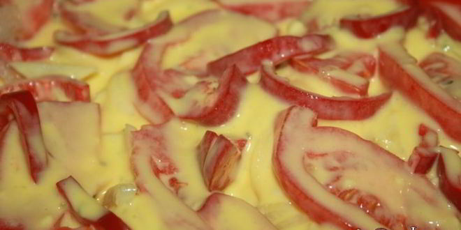 Рецепт овощная запеканка с цветной капустой, сладким перцем и помидорами