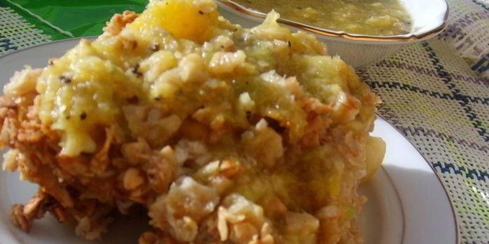 Рецепт запеканка с луковым соусом и кедровыми орешками