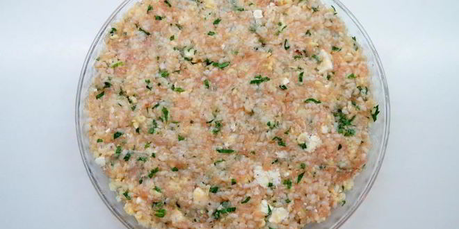 Рецепт разноцветная запеканка с фаршем и овощами