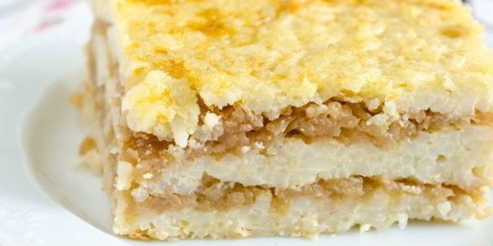 Как приготовить рисовую запеканку с яблоками