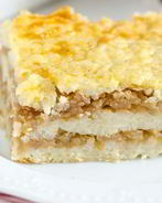 Рисовая запеканка с яблоками