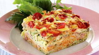 Рецепт Сытная овощная запеканка с мясом