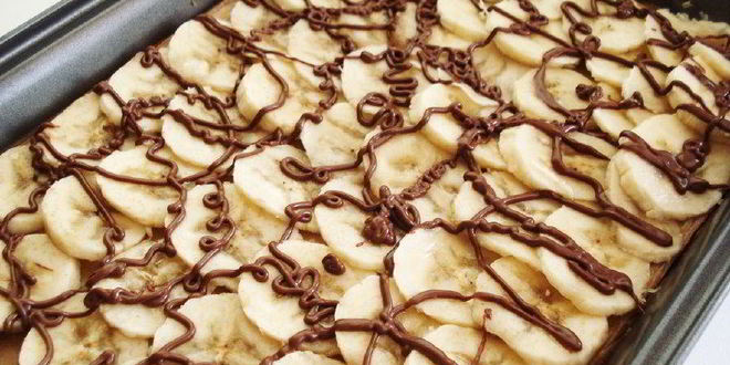 Рецепт творожная запеканка с бананом