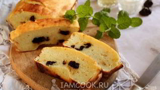 Рецепт Творожная запеканка с черносливом