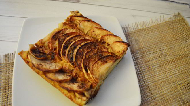 Рецепт Творожная запеканка с яблоками